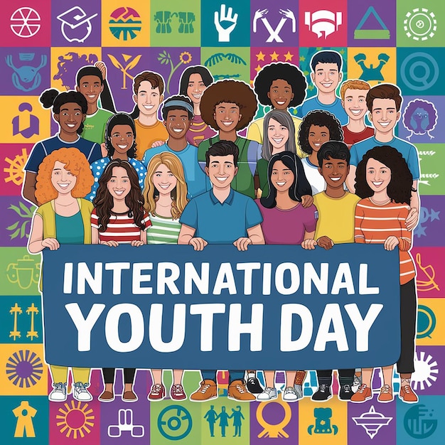 International Youth Day August 12th poster for youth day