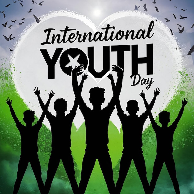 International Youth Day Post Design Generated With AI