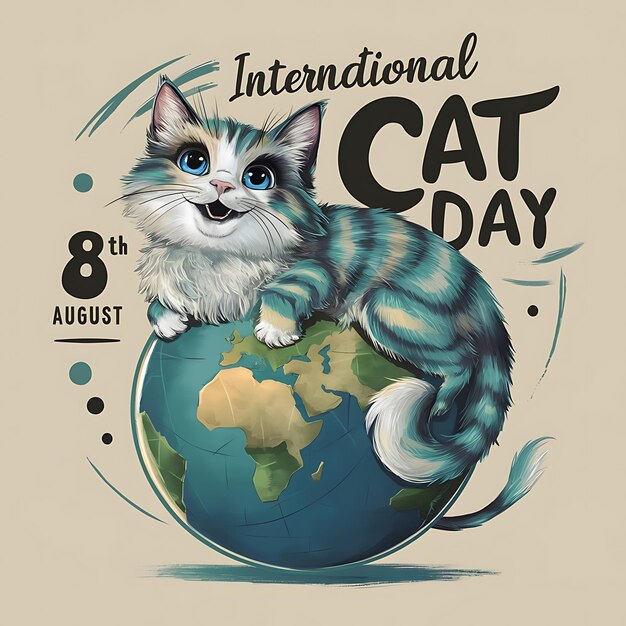 Internationalcatday cat ai generated