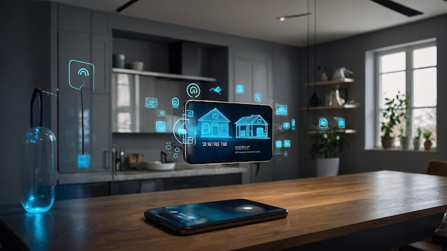 Internet of Thing IOT technology for controlling everything Smart home AI