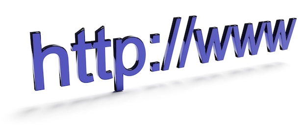 Internet web address http www in search bar of browser