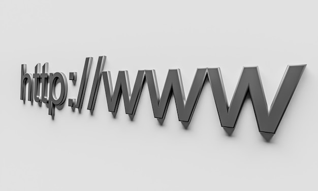 Internet web address http www in search bar of browser