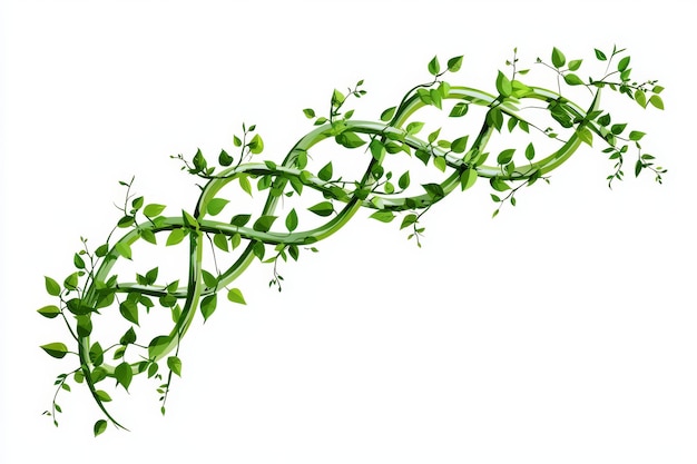 Photo intertwined green vine