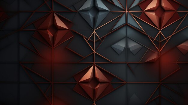 Intricate Asianinspired geometric lattice pattern design in 8k resolution