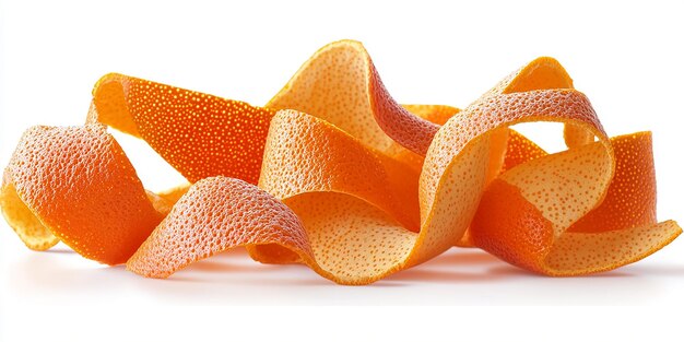 Intricate Collection of Orange Peels with Detailed Textures