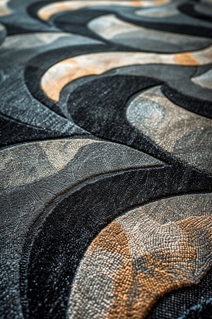 Photo an intricate contemporary carpet design inspired by urban architecture