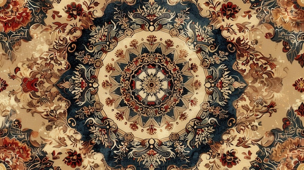 Photo intricate floral mandala pattern