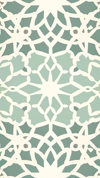 Photo intricate geometric moorish wallpaper pattern