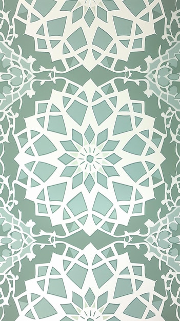 Photo intricate geometric moorish wallpaper pattern