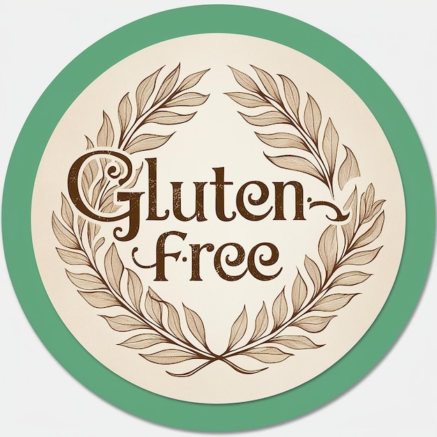 Intricate handdrawn glutenfree lettering