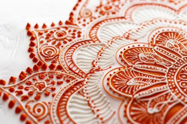 Photo intricate henna designs for diwali celebrations