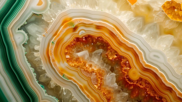 Photo intricate jasper stone texture with vibrant patterns and natural formations in daylight