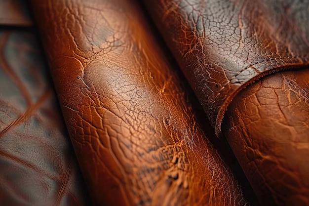 Photo an intricate layered leather texture