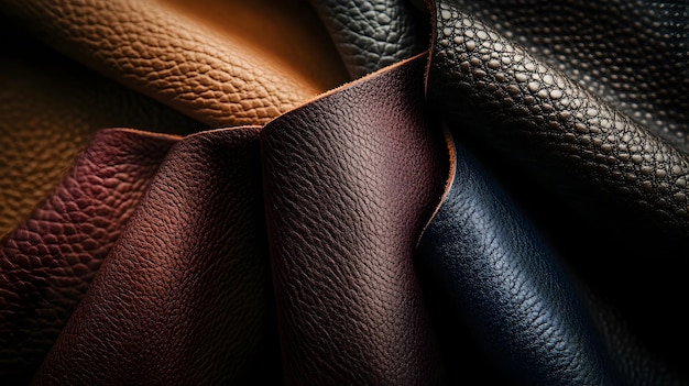 Photo intricate leather patterns forming abstract textured background