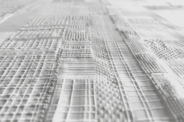 Photo intricate linear patterns that are seamlessly woven create a tapestry of interconnected lines