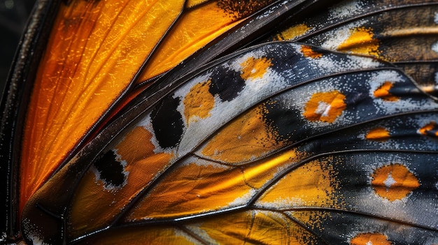 The intricate pattern of a butterflys wing AI generated illustration