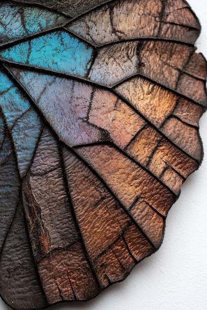 Photo intricate patterns of a butterfly wing