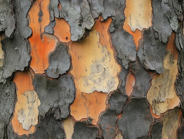 Intricate Patterns of Nature Closeup of Tree Bark Texture