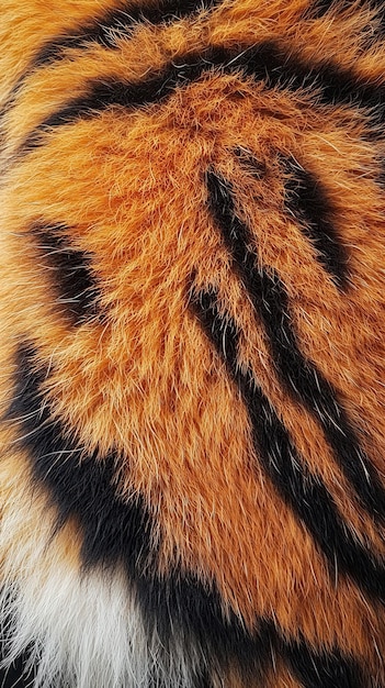 Photo the intricate patterns of a tigers fur reveal natures artistry up close in the wild