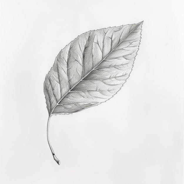 Photo intricate pencil sketches of leaves detailed botanical art for nature lovers