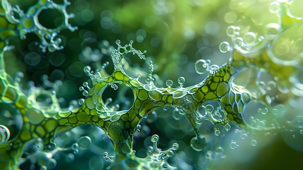 Intricate Plasmodesmata Structures Microscopic Channels Connecting Plant Cells in Cinematic Macro