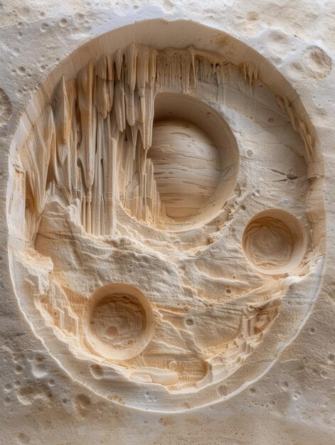 Photo intricate rock formations in a natural cave