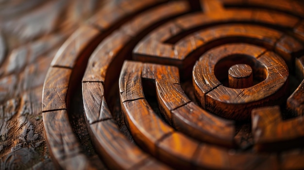 Intricate wooden spiral sculpture showcasing the beauty of craftsmanship and natural wood grain