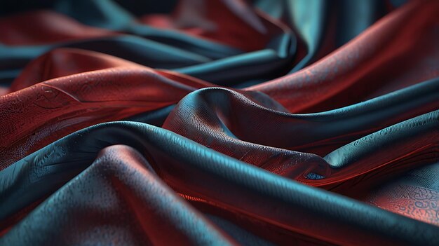 Photo intricately detailed the translucent folds of this 3drendered cloth evoke a sense of movement