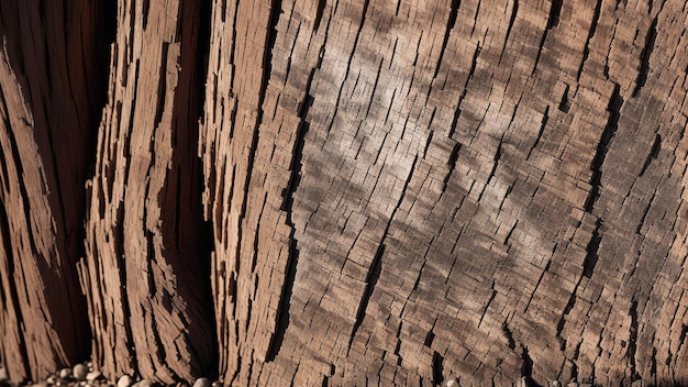 An Intriguing Photograph Of A Wooden Fence With A Shadow Of A Tree AI Generative