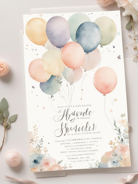 invitation card for baby shower