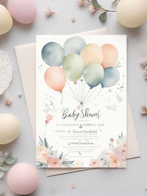 invitation card for baby shower