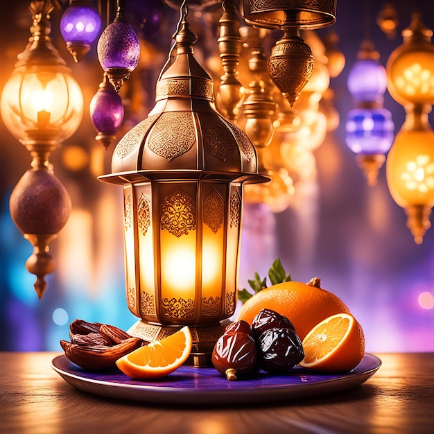 Invitation for the Muslim holy month Ramadan Kareem Arabic Ramadan background design Islamic Eid Mub