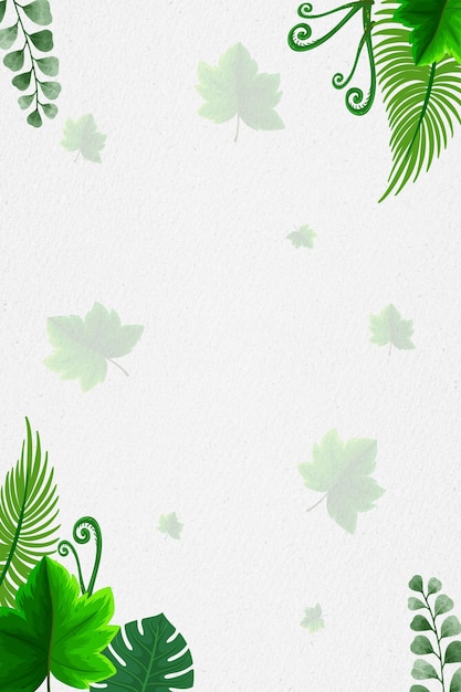 invitation template with leaves background floral weeding invitation template