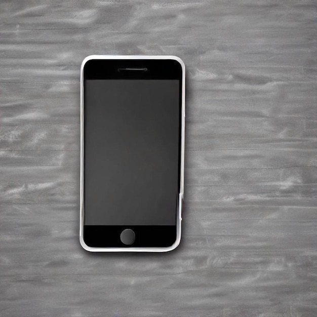 an iphone is laying on a table with a black screen