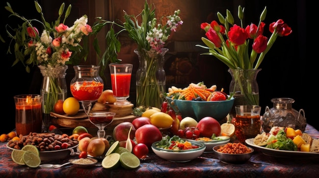 Iran Experience the vibrant celebration of Nowruz the Persian New Year with a festive HaftSeen table