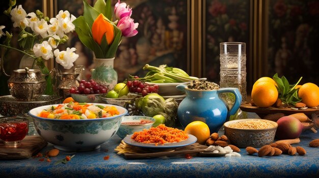 Iran Experience the vibrant celebration of Nowruz the Persian New Year with a festive HaftSeen table