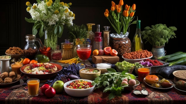 Iran Experience the vibrant celebration of Nowruz the Persian New Year with a festive HaftSeen table