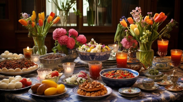 Iran Experience the vibrant celebration of Nowruz the Persian New Year with a festive HaftSeen table