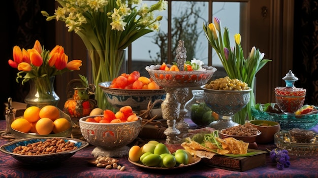 Iran Experience the vibrant celebration of Nowruz the Persian New Year with a festive HaftSeen table