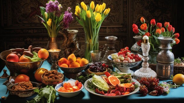 Iran Experience the vibrant celebration of Nowruz the Persian New Year with a festive HaftSeen table