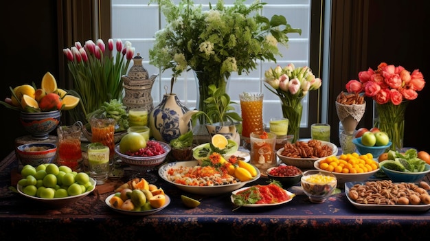 Iran Experience the vibrant celebration of Nowruz the Persian New Year with a festive HaftSeen table