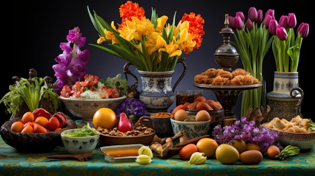 Iran Experience the vibrant celebration of Nowruz the Persian New Year with a festive HaftSeen table