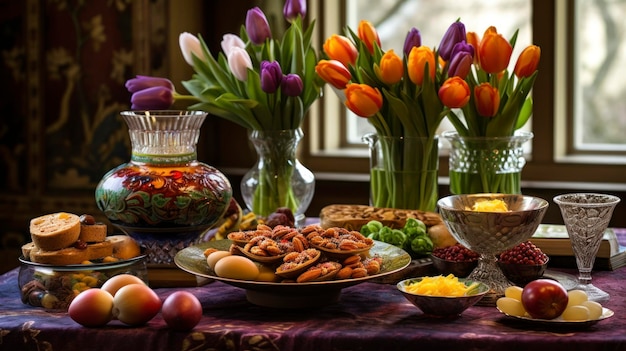 Iran Experience the vibrant celebration of Nowruz the Persian New Year with a festive HaftSeen table