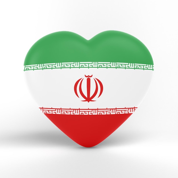 Iran Flag Heart