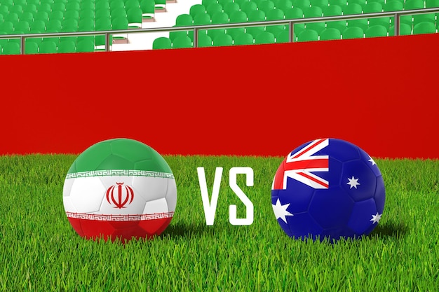 Iran VS Australia In Stadium