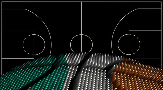 Ireland Basketball court background Basketball Ball