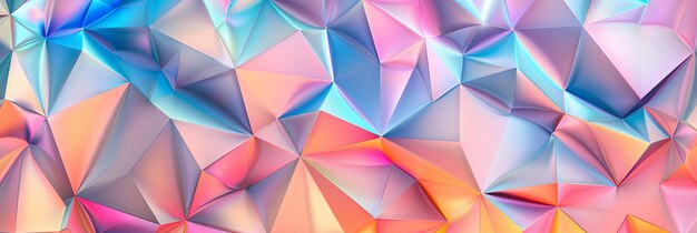 Iridescent Kaleidoscopic Geometric Wallpaper A Dazzling Display of Color and Symmetry