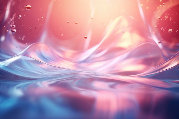 iridescent water splash flowing art for background wallpaper decoration