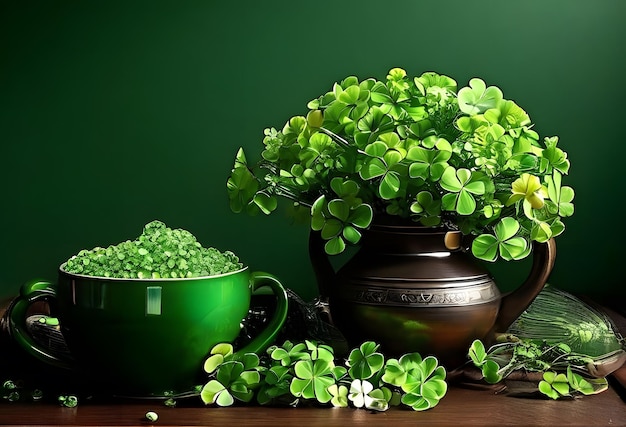 Irish inspiration St Patricks Day background