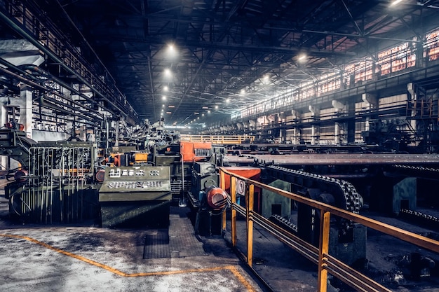 Iron and steel factory or pipe mill located in taganrog south of russia